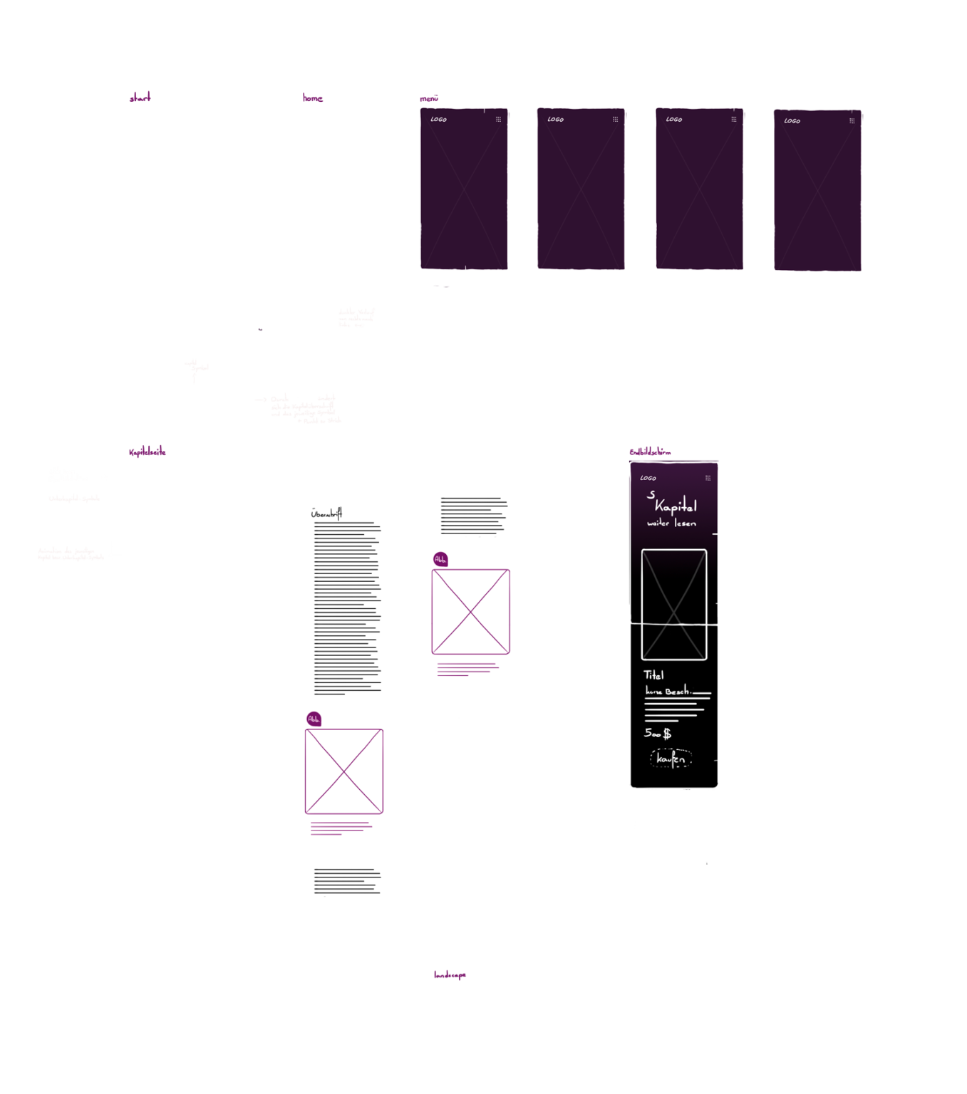 apeiron mobile wireframe